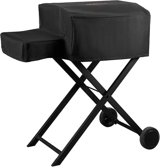 Grill Cover for Onlyfire Grills with Cart and Side Table GS308 GS310 GS342 GS343, Waterproof Grill Cover, Rip-Proof and Anti-UV Barbecue Gas Stove Cover, Black CV701