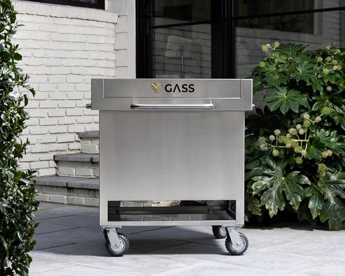 Grill Accessory Storage System, Mobile Prep Station & Serving Cart | Fits Accessories Up to 24" | Wildly Configurable | Works with All Grills and Accessories. (Coastal Gray)