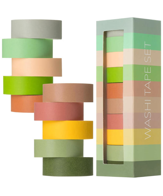 Mr. Pen Decorative Tape Set, 10 Pack - Colored Scrapbook Washi Tape for Craft Journaling