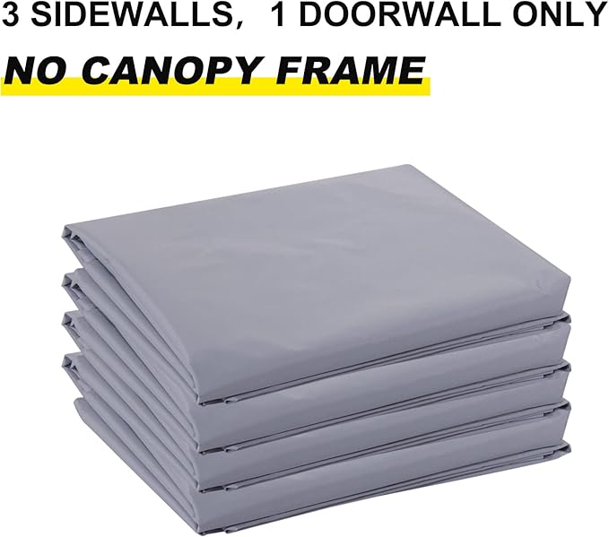 ABCCANOPY Side Wall 10x10, Gray (4 Walls Only, NOT Including Frame and Top)