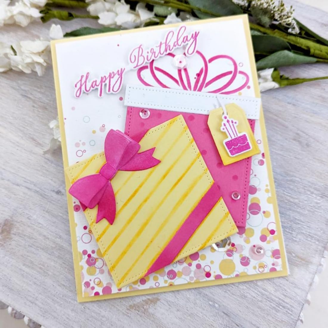 Cutting Dies Metal Stencils Scrapbooking Tools DIY Embossing Template for Paper Card Making Album Arts Crafts Supplies (Bow Set-10.3x12.8cm)