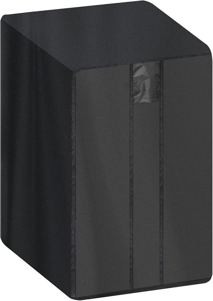 Fire Pit Cover Square- Waterproof Firepit Covers Square (21L x 21W x 35H inches, Black) Outdoor Fireplace Cover Weatherproof and Non Fading