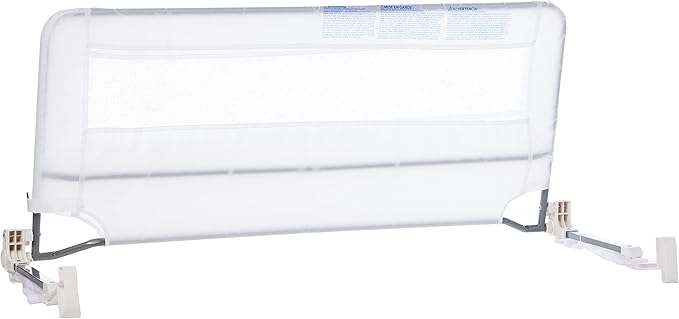 Regalo Safety Swing Down Bed Rail Guard for Toddlers, Bed Safety Rail with Patented Gap Guard, Fits Twin, Full & Queen Mattress, White, Tested & Safe for 30 Years, American Designed, Family Owned