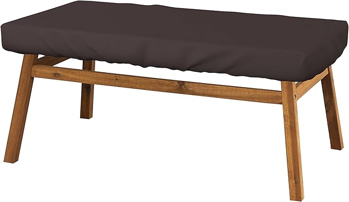 Covers & All Rectangle Table Top Cover, 12 Oz Waterproof UV & Weather Resistant Patio Table Cover, Outdoor Table Cover for Patio Furniture (100" L x 50" W x 5" H, Coffee)