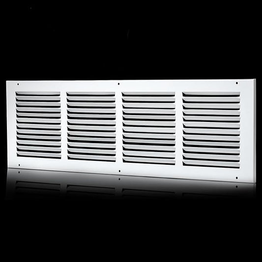 Return Air Grill 24x6(Duct Opening Size),Air Return Vent Cover,Flat Vent Cover,Rejillas De Aire Acondicionado para Casa,Return Air Grilles,Outer Dimensions:25.75"W X 7.75"H(24"W x 6"H, Duct Opening)
