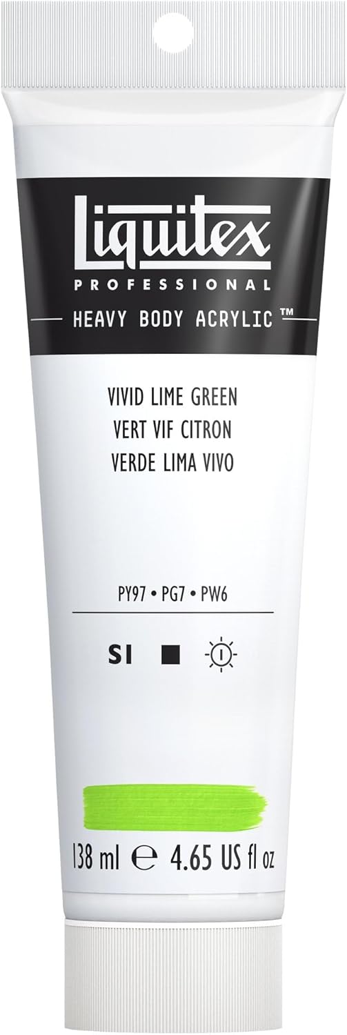 Liquitex Professional Heavy Body Acrylic Paint, 4.65-oz (138ml) Tube, Vivid Lime Green