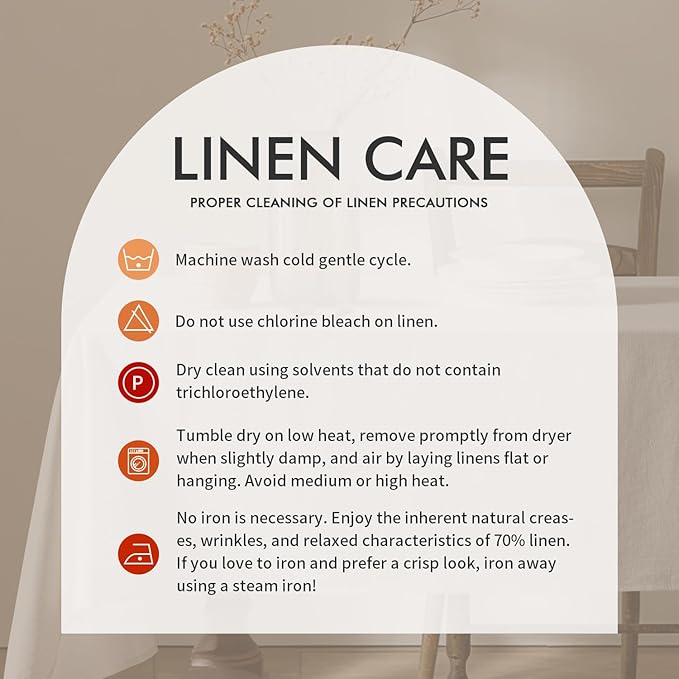MIULEE White Linen Cotton Blend Tablecloth Rectangle, Luxury Waterproof Stain Resistant Durable Farmhouse Oblong Table Cloth for Dining Party Christmas Weddings Birthday Picnic Events, 52 x 70 inch