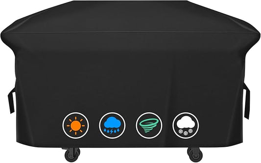 ZBXFCSH Heavy Duty 600D Griddle Cover Compatible with 28‘’ Blackstone Griddle 5483 and Royal Gourmet 4 Burner GD400 Series Cooking Station with Hood Also fits Cuisinart 28” Griddler