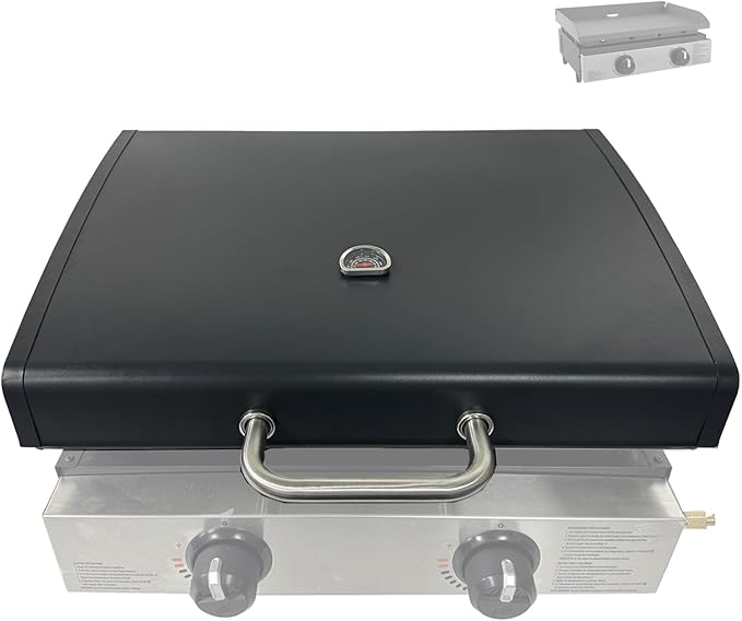 Upgrade Hinged Lid for Blackstone 1666 22 Inch Omnivore Griddles (2024 Model), Griddle Hard Cover Flat Top Lid for Blackstone 22" Griddle Lids 1666 2205 for Blackstones Tabletop Griddle Hood