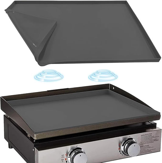 Silicone Griddle Mat Cover for Blackstone 22 Inch Griddle, Heavy Duty Food Grade Silicone, All Season Protective Cover (Gray)