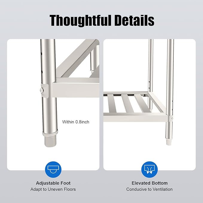 Stainless Steel Laundry Sink with Large Wash Stand, Free Standing Single Bowl Kitchen Sink with Pull Faucet, Utility Sink for Laundry Room Bathroom Farmhouse (36x22x34in)