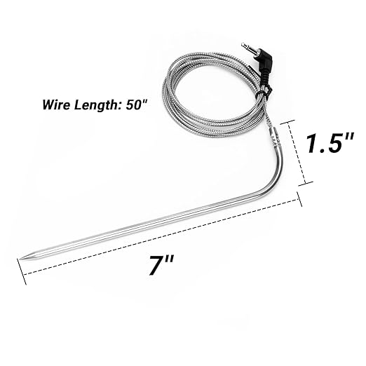 Stanbroil Meat Probe for Pit Boss Pellet Grills/Smokers, 3.5mm Plug Thermometer Probe with High Accuracy, 1 Pack