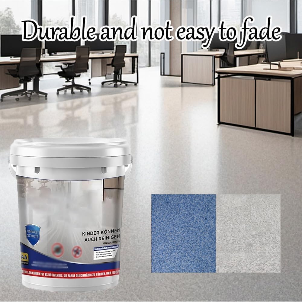 Louis Forest Epoxy Floor Paint, High-Gloss Marble Effect Epoxy Floor Coating (Beige,1pcs)