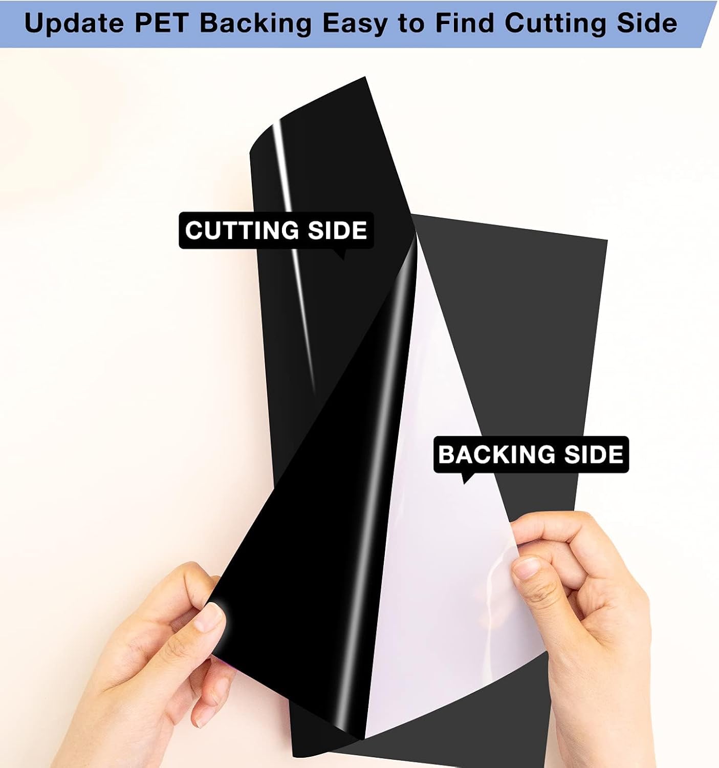 HTVRONT Permanent Vinyl, 14 Pack Matte Black Vinyl for Cutting Machine- 12 ” x 12 ” Black Permanent Adhesive Vinyl Sheets for Craft Projects