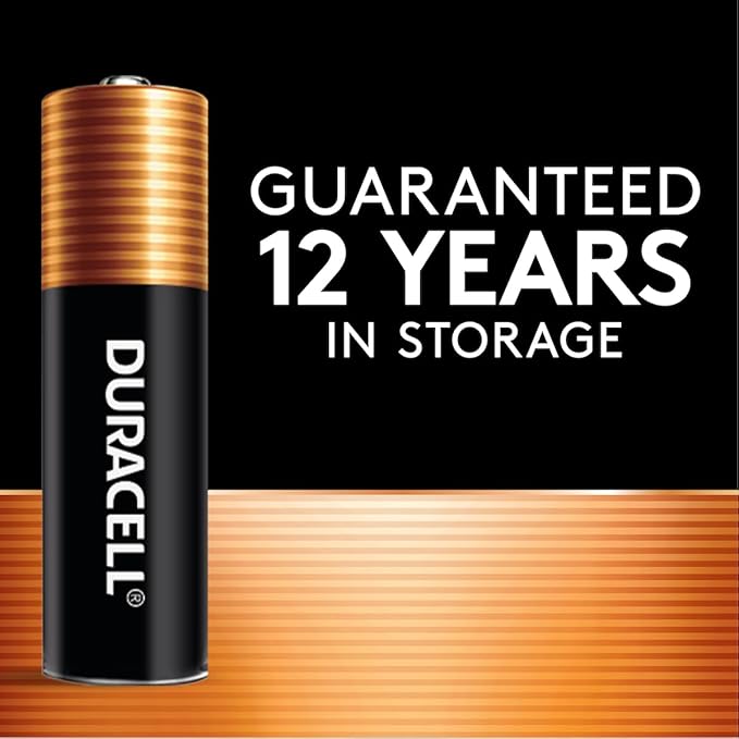 Duracell Coppertop AA Batteries with Power Boost Ingredients, 8 Count Pack Double A Battery with Long-lasting Power, Alkaline AA Battery for Household and Office Devices