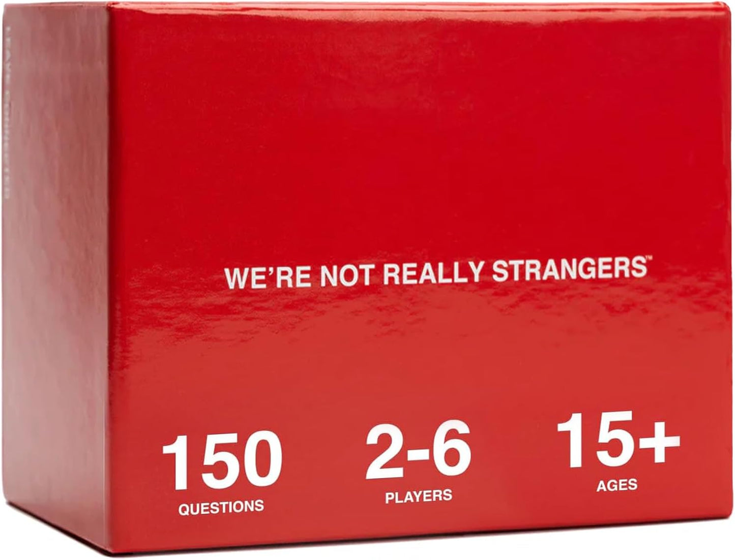 WE'RE NOT REALLY STRANGERS Card Game - 150 Conversation Cards for Couples, Friends, and Strangers - Icebreakers for Game and Date Nights, & Parties - Games for Adults and Teens, Ages 15+, 2-6 Players