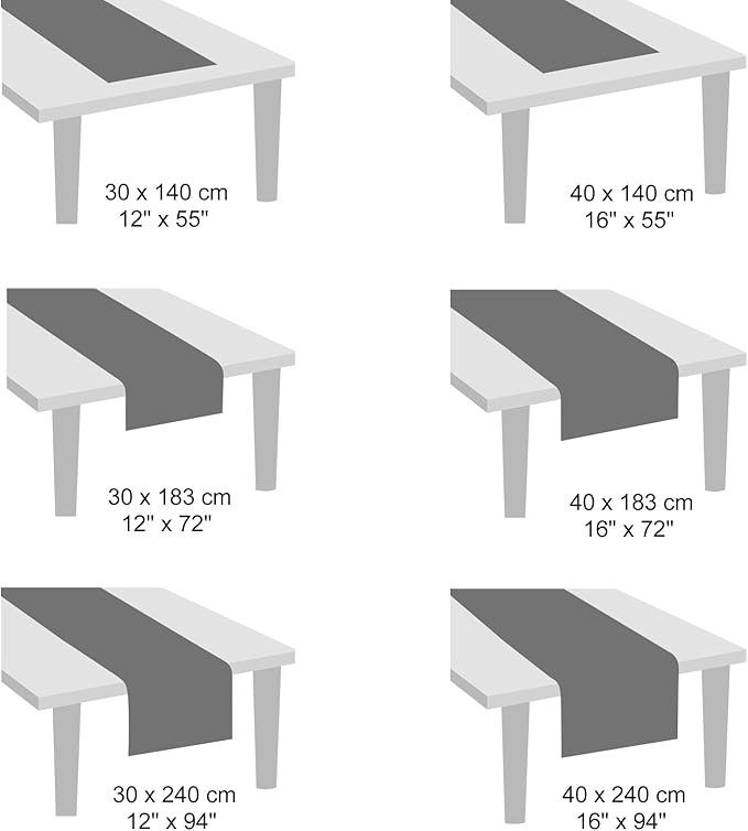 Myir JUN Table Runner, Vinyl Table Runner Indoor 72 Inch Long Arbitrarily Cropped Runner for Table Heatproof for Home Party (Blue, 12 x 72 inch)