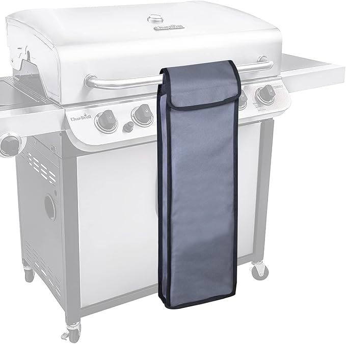 Grill Utensil Accessory Storage Bag Grey Waterproof BBQ Tool Storage Bags Grill Tools Foldable Barbecue Appliance Bracket Bag for Camping Hiking Barbecue