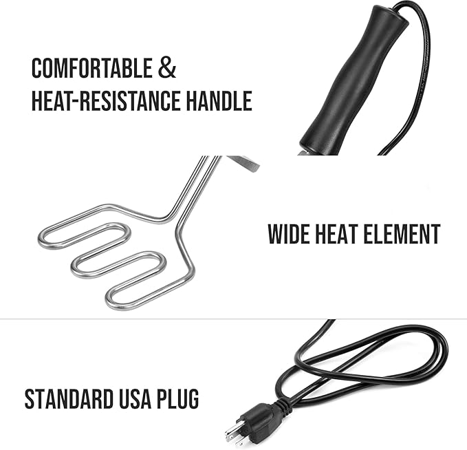 Skyflame Electric Charcoal Starter 600W – BBQ Grill Lighter for Outdoor Grill, Smoker and Fireplace, Fire Starter Tool Quickly & Easily Ignite Coals Briquettes