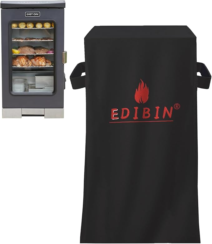 Smoker Grill Cover Fit for East Oak 30" Digital Electric Smoker,Heavy Duty 600D Square Smoker Grill Cover for East Oak 30 inch Electric Smoker