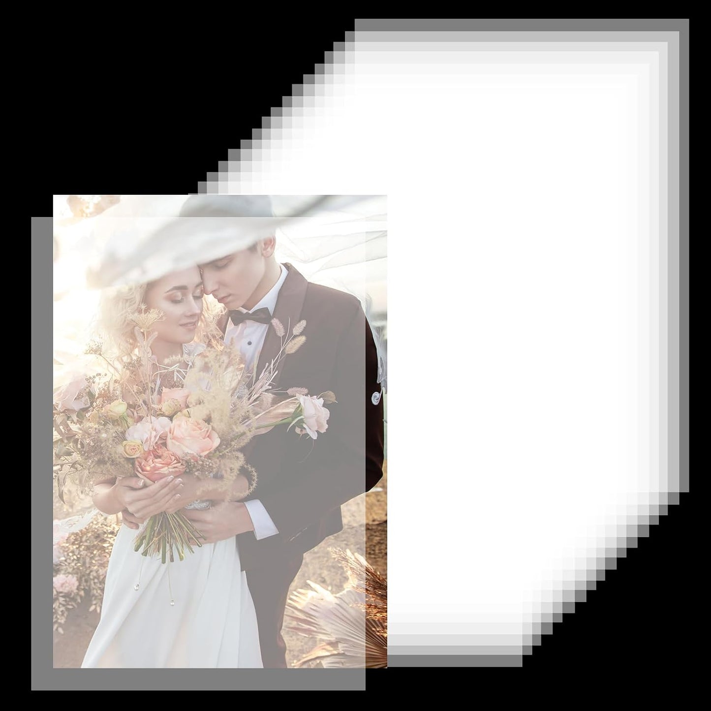 200 Sheets Vellum Paper, Translucent Printable Vellum Tracing Paper, Glassine Papers for Wedding Invitation Drawing Sketching Writing(8.3×5.7 Inches)