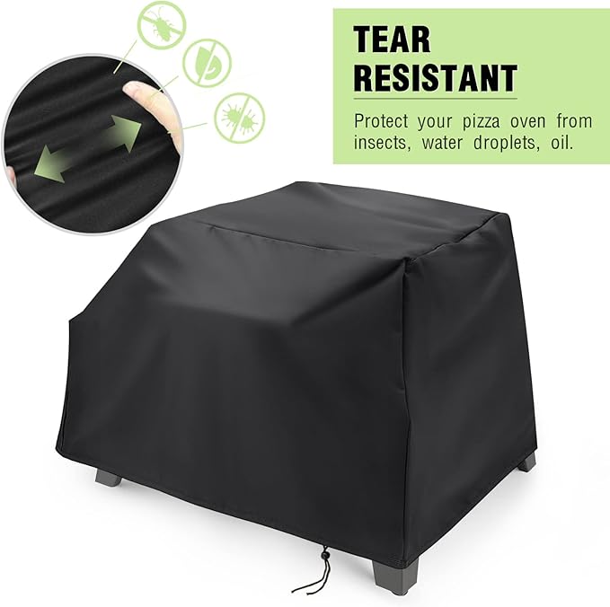 Pizza Oven Cover for Cuisinart CGG-403 3-in-1 Portable Pizza Oven,Waterproof Pizza Grill Cover All Season Protection (27.9 x 21.2 x 17.7 inch)