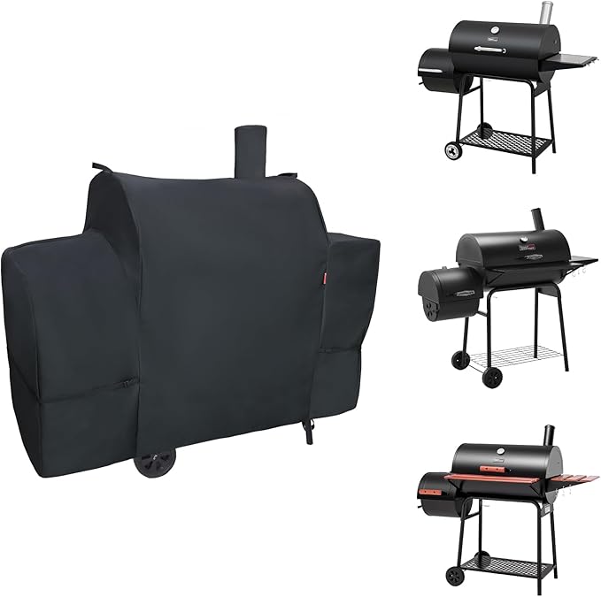 Outdoor Grill Cover Fits Royal Gourmet CC1830S/CC1830W/CC1830M/CC1830SC 30 Charcoal Grill, Waterproof 600D Heavy Duty Barrel Grill Cover, Fade Resistant & Rip-Proof BBQ Covers for Weather Protection.