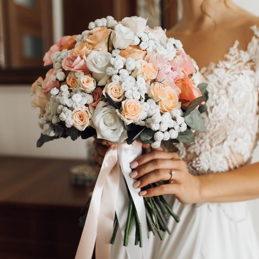 1-1/2" Width x 100 Yards Satin Ribbon, Silver Ribbon Perfect for DIY Craft, Bows, Gift Wrapping, Flower Bouquet, Valentine's Day, Christmas and Party Decoration