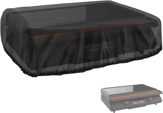 Grill Cover for Blackstone E-Series 22 Inch Electric Griddle 8001, Waterproof Table Top BBQ Grill Cover for 22-Inch Blackstone, Heavy Duty Tabletop Griddle Accessories - 25" L×21" W×7" H