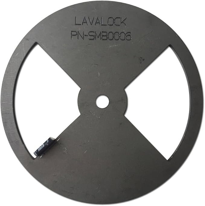 LavaLock® Smoker Pinwheel bbq air damper pit grill vent, STEEL 4 6 8 12 (6" diameter)