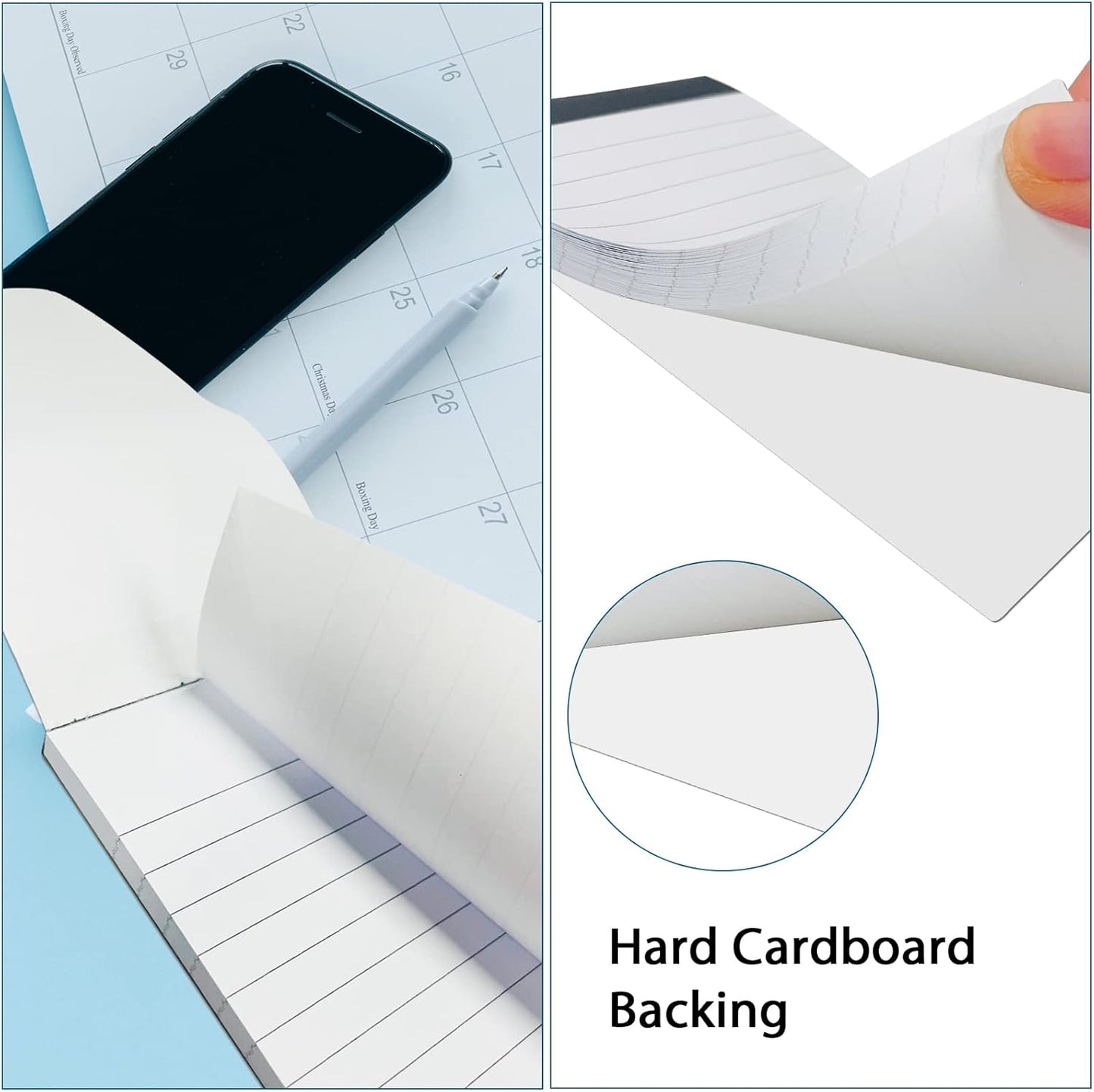 12 Pack Small Notepad, 3 x 5 Inch Ultra Quality Note Pads, Server Lined Papers and Desk Notepads for Office Supplies, Writing and Memo pads 30 Sheets Each