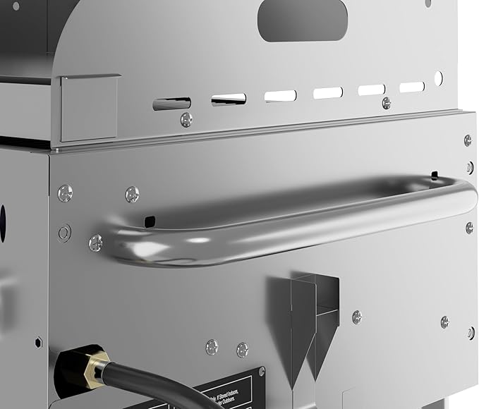72 in. 10-Burner Commercial Outdoor Propane Gas Grill With 36 in. Roll Dome Cover and 36 in. Griddle in Stainless-Steel, ETL Listed (CGKIT7-D36G36)
