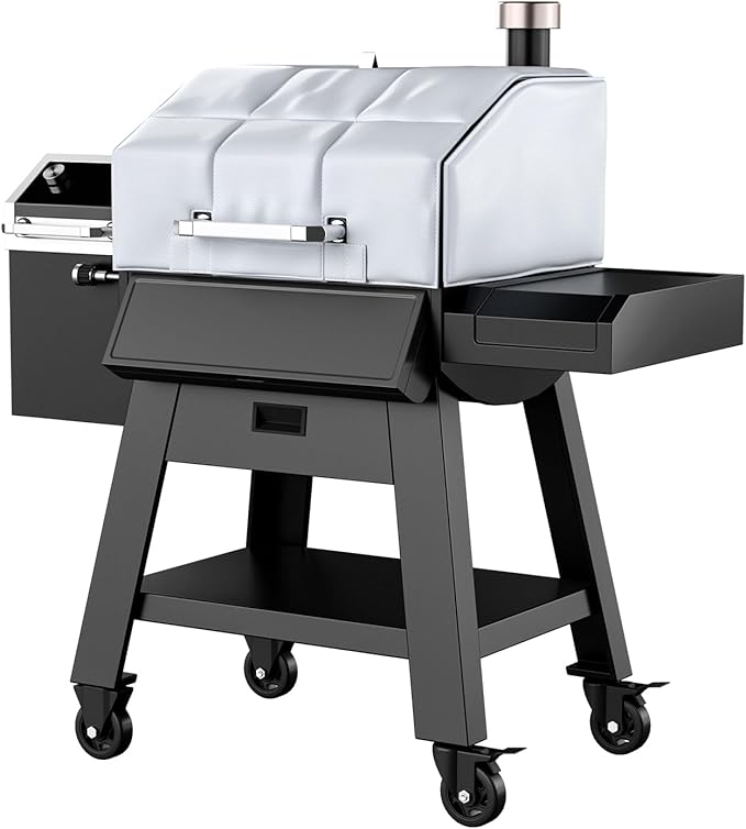 Grill Thermal Insulated Blanket for Pit Boss Platinum Laredo 1000 PB1000PL Pellet Grill fits Pit Boss Laredo 1000 Grill Wood Pellet Grill Smoker Insulation Blanket for Winter Cooking
