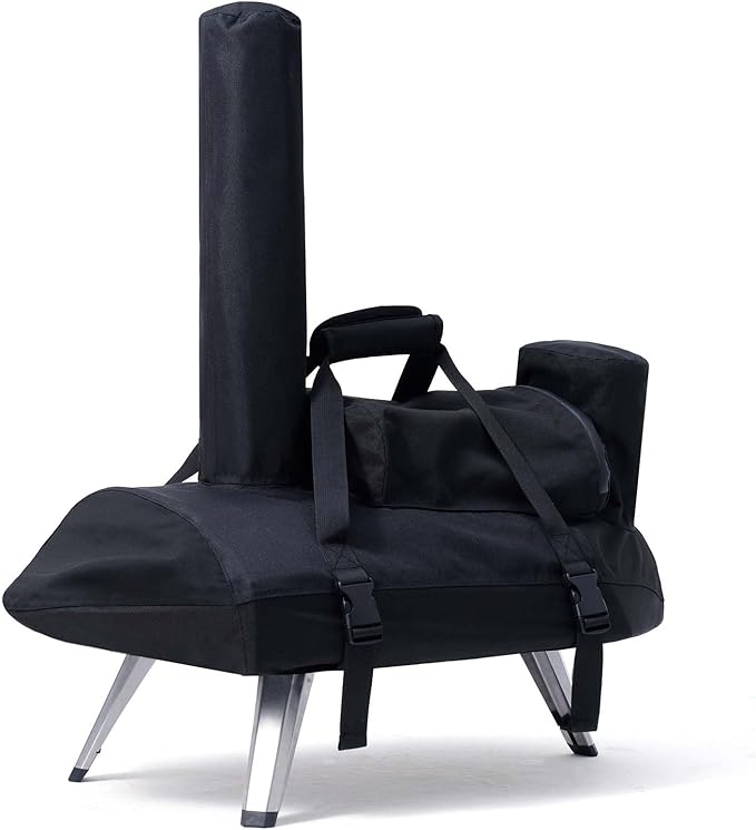NOELIFE Waterproof Cover for Ooni Fyra 12 Pizza Oven, Accessories for Ooni 12, Pizza Maker Carry Cover, 2 Ways to Store Chimneys, with Straps in the Bottom for Fixation (Oven Not Included)