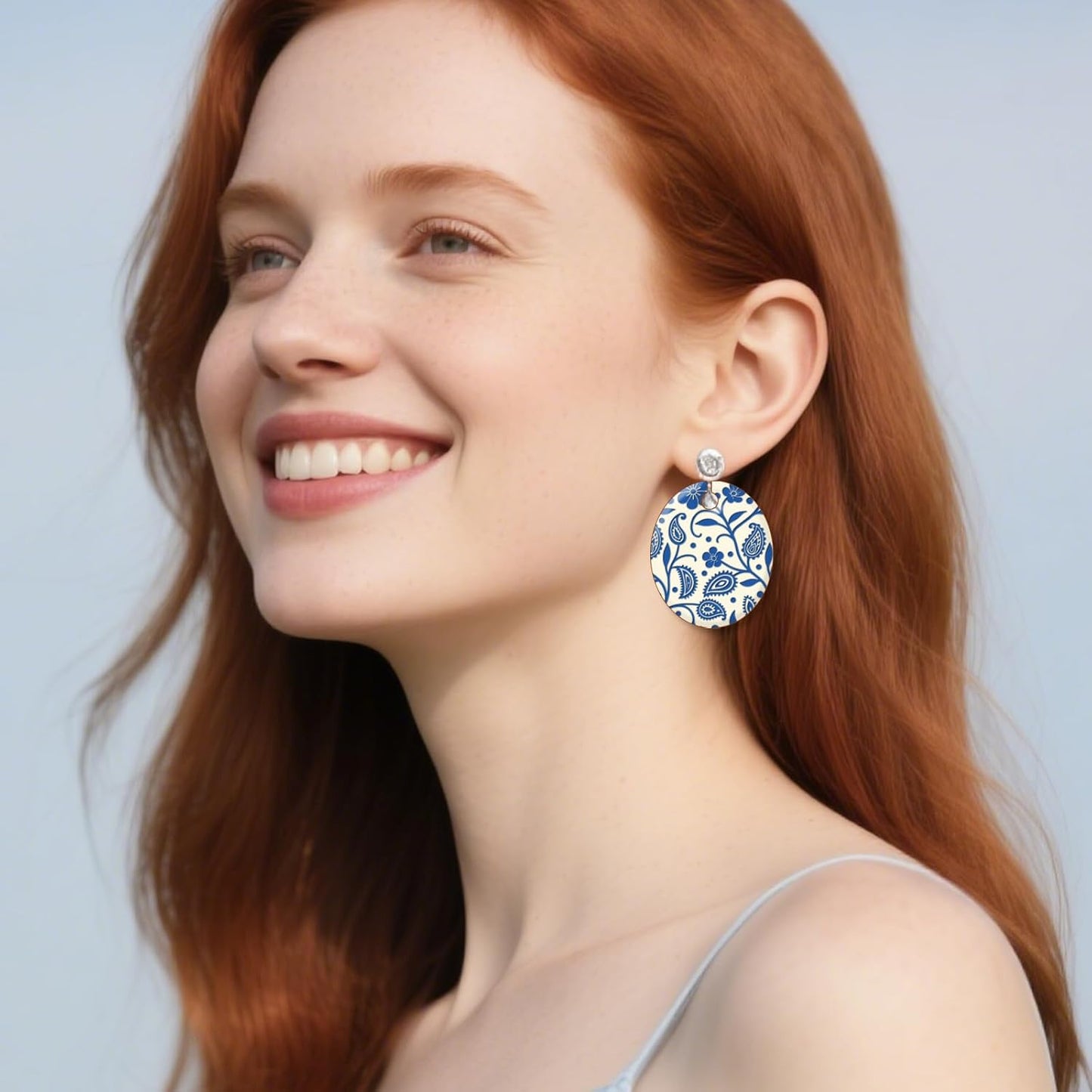 CHGCRAFT Paisley Pattern Polymer Clay Texture Sheet Vines Vintage Flowers Silicone Texture Mat for Polymer Clay Making Earrings Jewelry DIY Crafts 5.5 × 5.5 Inch