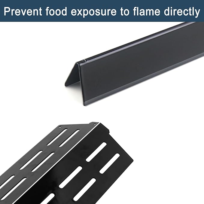 Flavorizer Bars,Heat Deflectors and Grill Burner for Weber Genesis 300 Series Grills with Front Control Knob, Genesis S310 S320 S330 E310 E320 E330 (7620 * 5+7622 * 2+62752 * 3, Porcelain Steel)