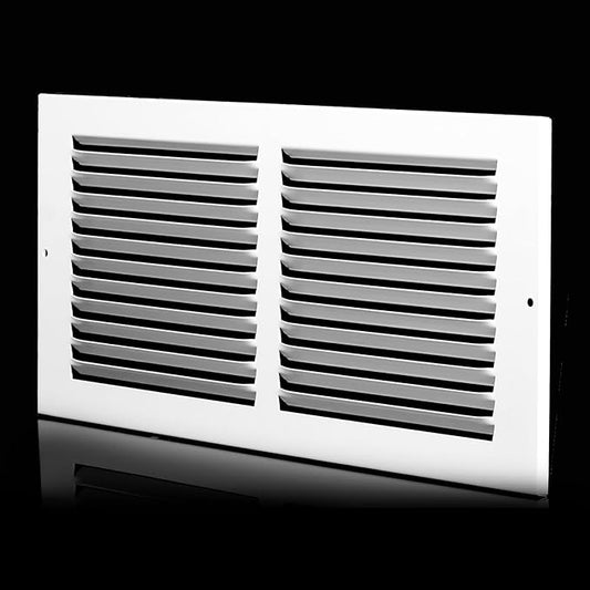 14x6 Vent Cover (Duct Opening Size), Air Return Vent Cover, AC Vent Cover, Cold Air Return Vent Cover, Flat Return Air Grilles, Outer Dimensions:15.75"W x 7.75"H (14"W x 6"H, Duct Opening)