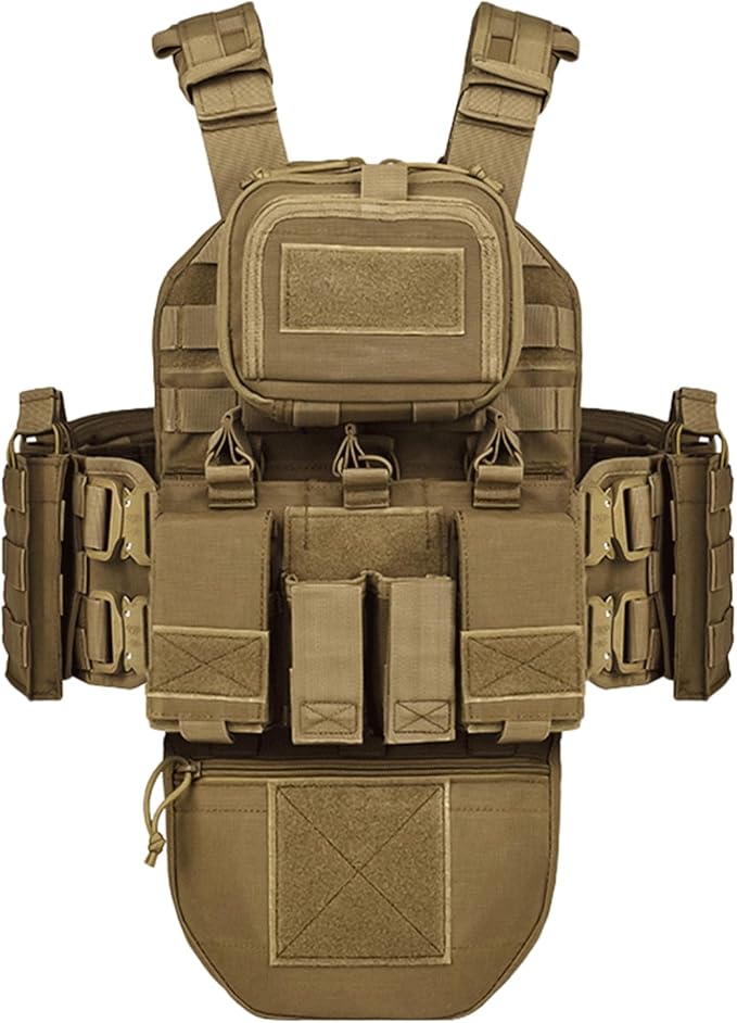 YAKEDA Tactical Outdoor Training Vest - Molle Vest With Multi-Functional Pouches For Training, Hunting & Hiking