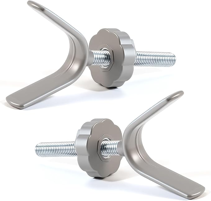 Baby Gate Y Threaded Spindle Rod Bolts M10 (10mm) Stair Banister Safety Gate Adaptors, Replacement Bolt Part for Baby & Dog Pressure Mounted Gates (2 Pack)