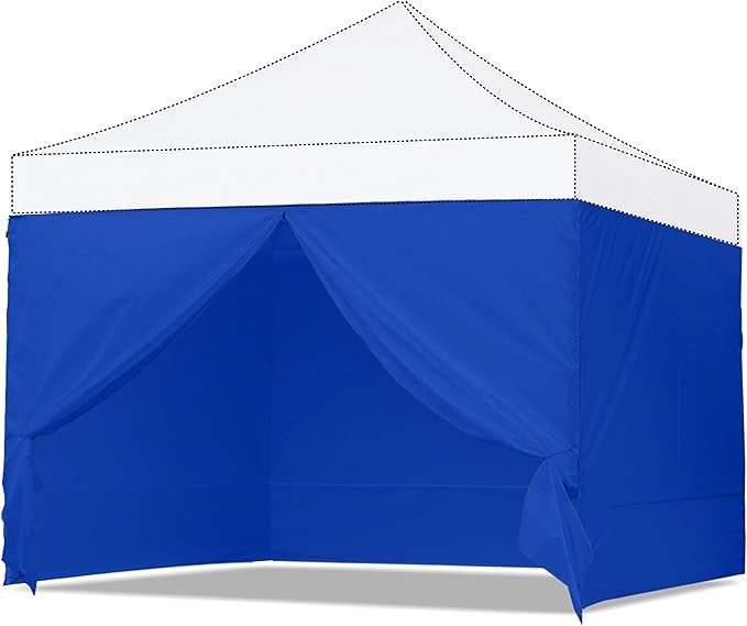 ABCCANOPY Side Wall 10x10, Blue (4 Walls Only, NOT Including Frame and Top)