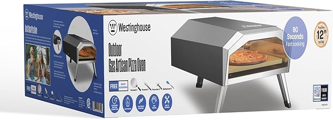 Westinghouse Gas-powered Artisan Outdoor Pizza Oven - Stainless Steel Portable Pizza Ovens,Gas