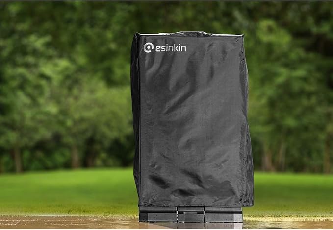 Esinkin 30-Inch Electric Smoker Cover for Masterbuilt Electric Smoker, Dust UV Durable Waterproof and Conveninet, Black