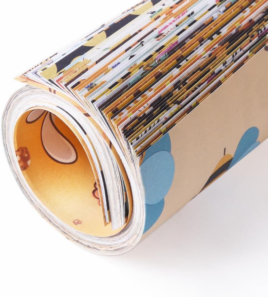 Square Origami Paper 6x6 Double Sided 50 Sheets 50 Colors 70GSM Origami Kit Japanese Chiyo Easy Fold Arts Crafts DIY Handwork Beginner Bee