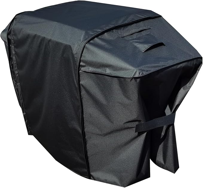 Extension Griddle Cover for All 28"&36“ with Foldble Shelf Models,Waterproof 300D*300D Dyed Polyester with TPU Coating; Flat Top Gas Grill Cover, Black；