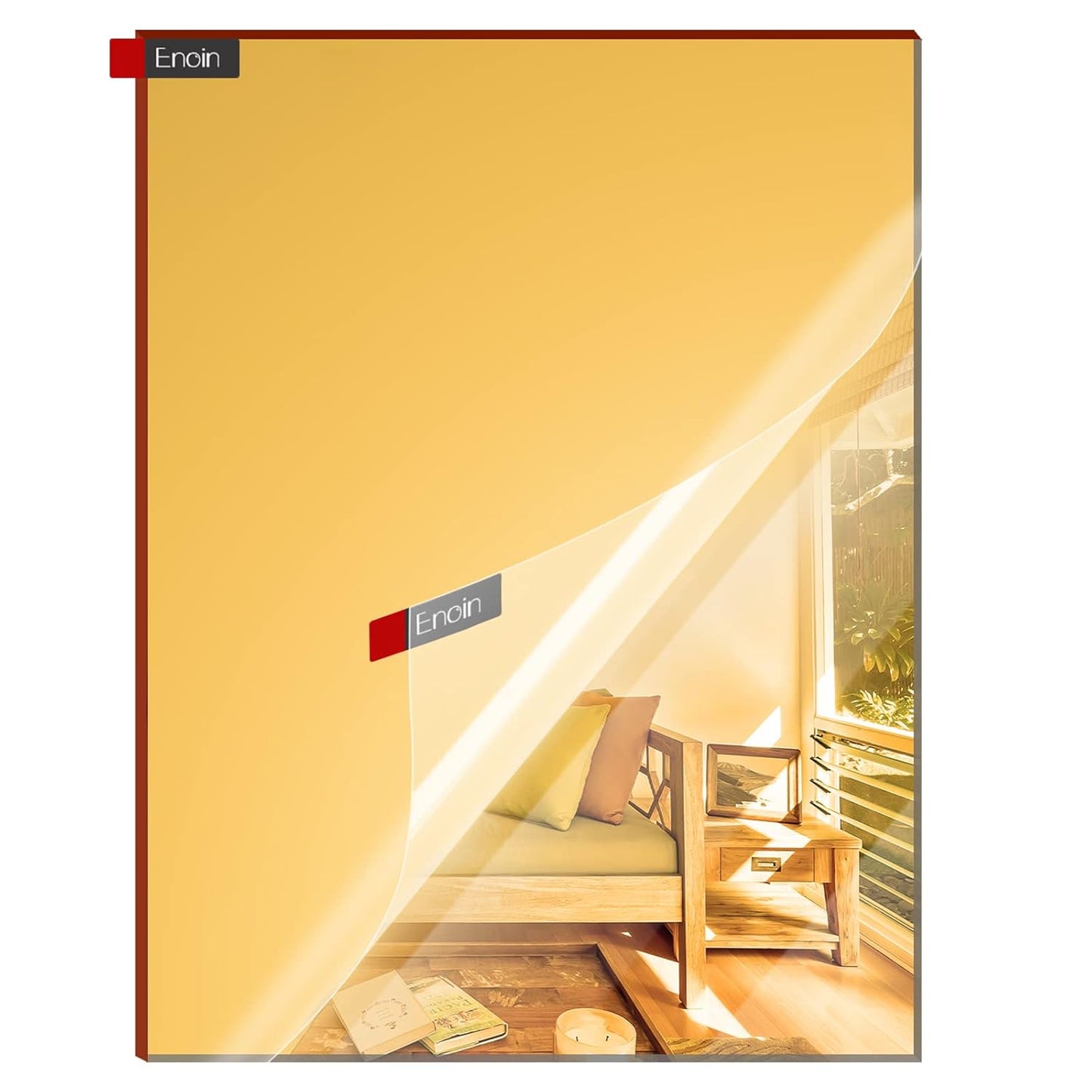 Enoin 8 x 12 Inch Gold Acrylic Sheet - Cut to Size Plexiglass Sheets 1/8 inch Thick, Small Wall Mirrors for Wall Decor DIY Craft Acrylic Sign