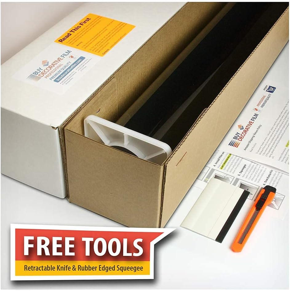 BDF EXNA20 Exterior Window Film Daytime Privacy and Heat Control Natural Black 20 (Dark) - 36in X 100ft