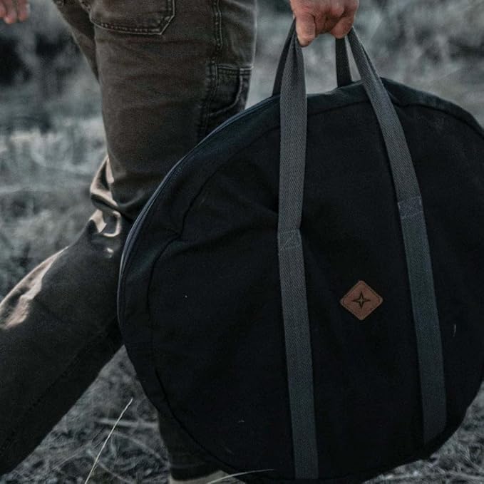 Barebones Cowboy Grill Charcoal Tray Carry Bag - Outdoor Grill Accessory, Easy Storage for Fire Pit