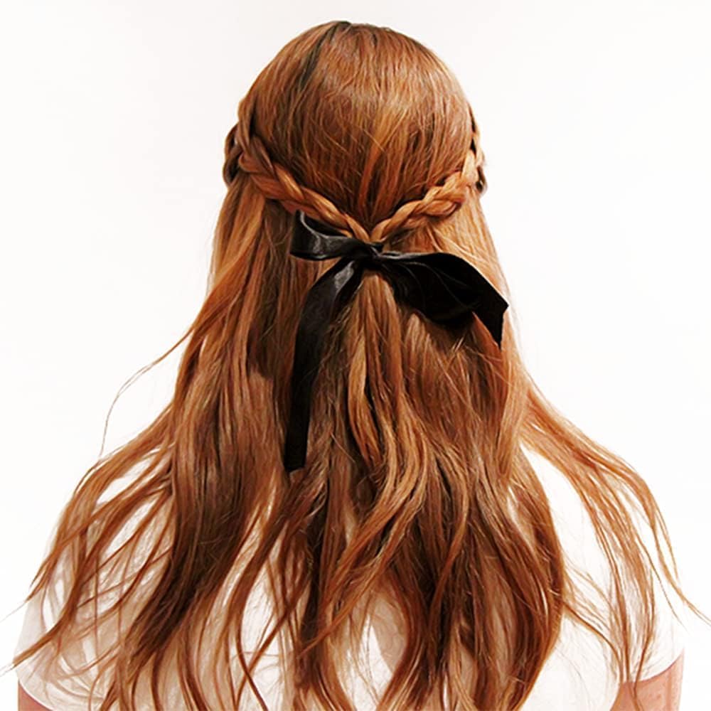 1-1/2" Width x 50 Yards Satin Fabric Ribbon, Black Ribbon Perfect for DIY Bows, Swags, Gift Wrapping, Craft, Flower Bouquet，Christmas and Halloween Party Decoration