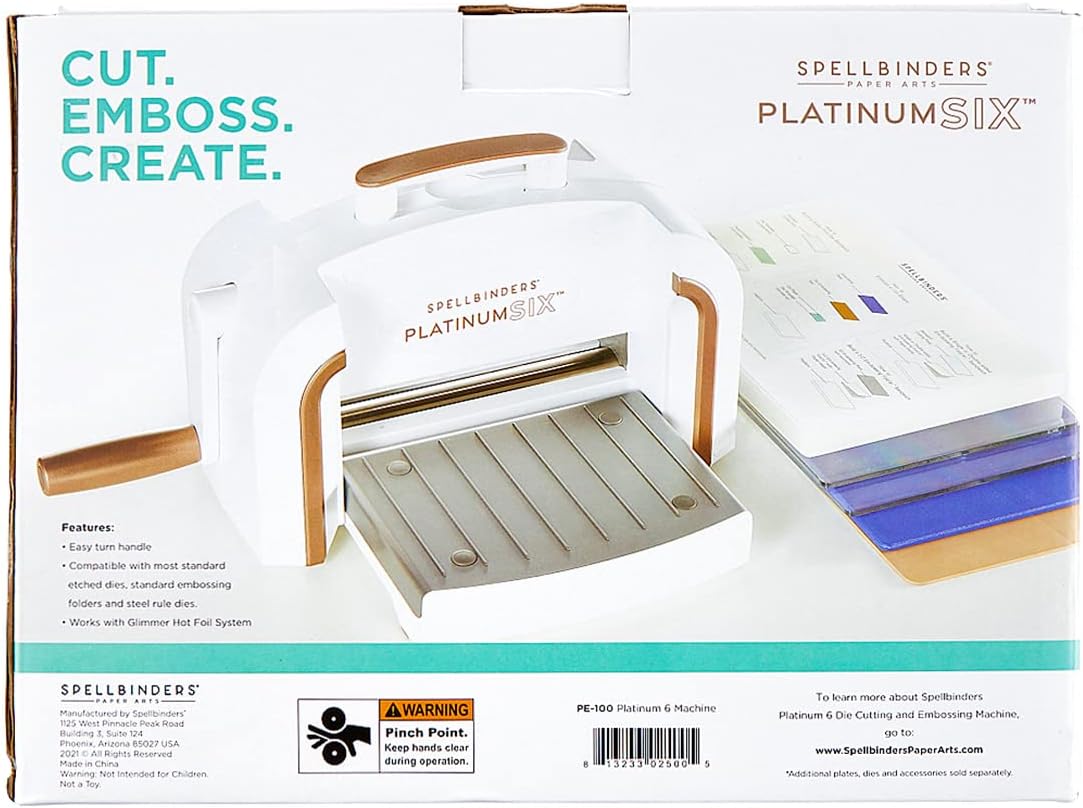 Spellbinders PE-100 Platinum 6 Die Cutting and Embossing Machine