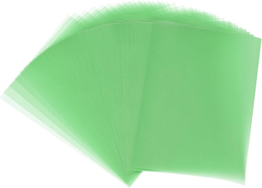 PATIKIL 30 Sheets Vellum Paper 8.5x11inches, Printable Translucent Paper 100GSM Colored for Invitations Laser Inkjet Printing Card Making Crafting Wedding Tracing, Green
